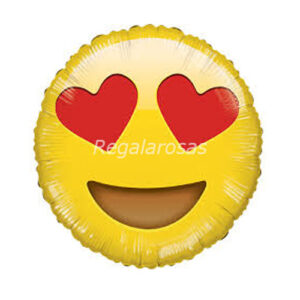 Globo con Aire emoji me encanta a domicilio en santiago